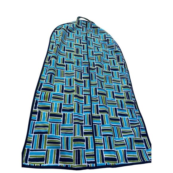 Buckhead Betties garment bag zipper blue green 40"x22" - Picture 1 of 5